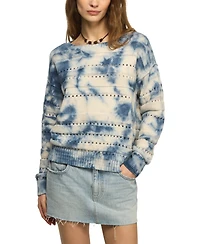 Lucky Brand Women's Beachy Tie-Dye Crewneck Sweater