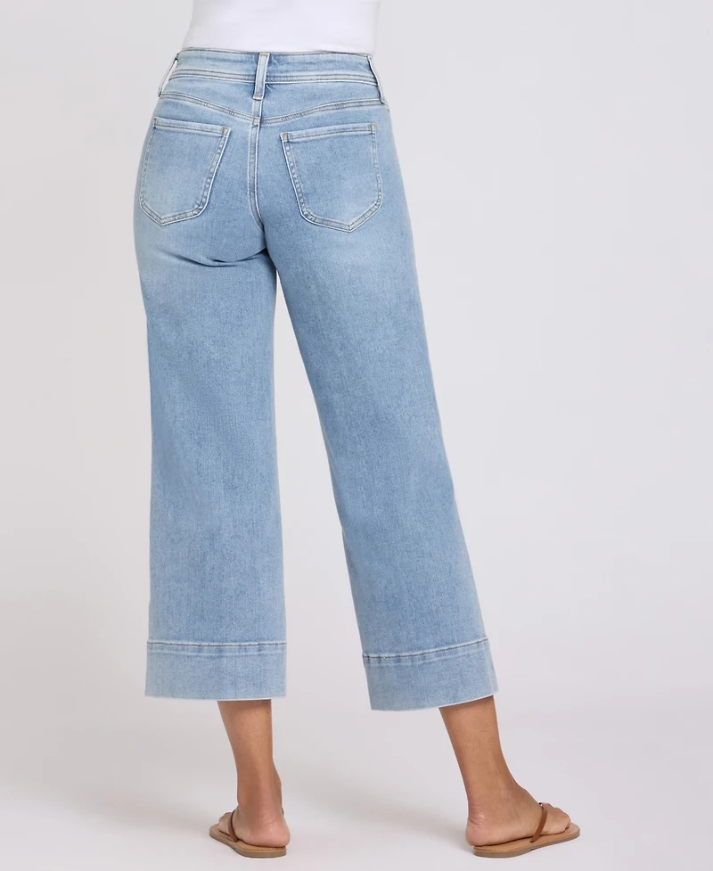 Nydj Petite Teresa Wide-Leg Ankle Jeans with Lift Tuck Technology