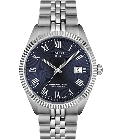 Tissot Men's Ballade Power Silver Stainless Steel Bracelet Watch
