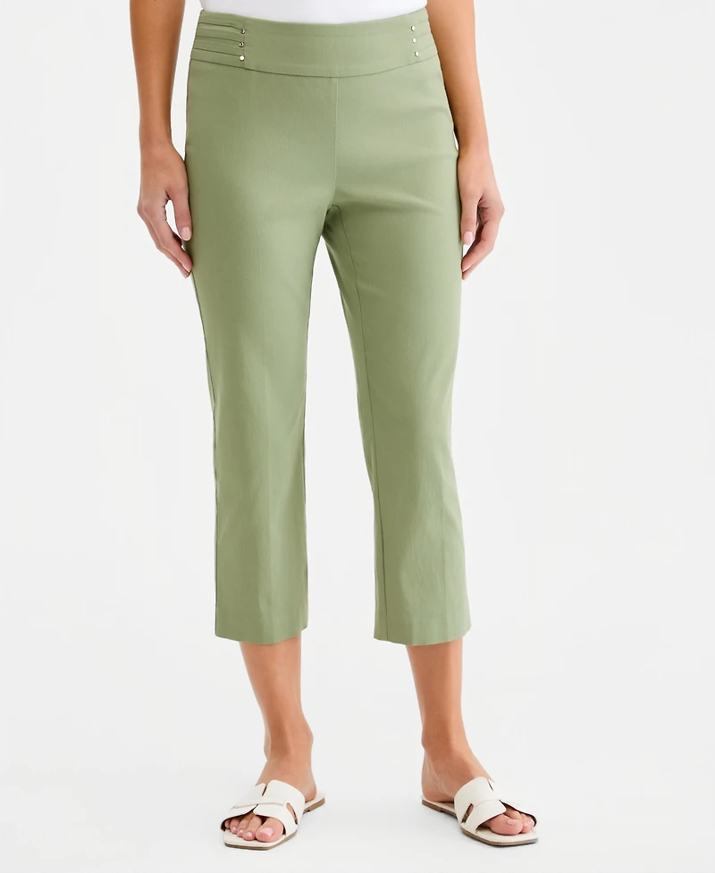 Jm Collection Women's Pull-On Capri Tummy-Control Pants, Exclusively at Macy's