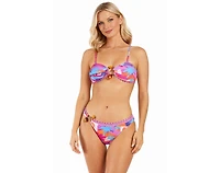 La Moda Clothing Women's Club Tropical Palm Print Bikini Set