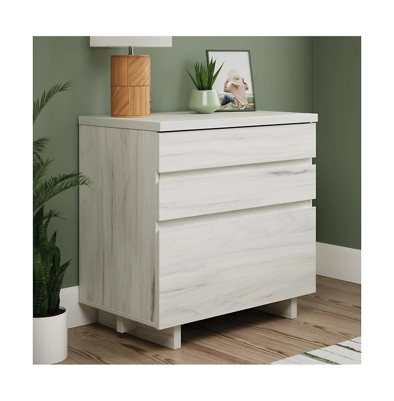 Sauder Porto Palma File Cabinet, Haze Acacia finish