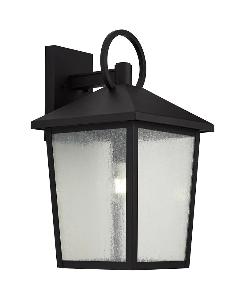 John Timberland Westmont 18"H Sand Black Outdoor Wall Light Set of 2