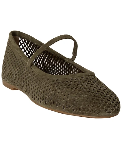 Lauren Ralph Women's Jayna Perforated Mary Jane Flats