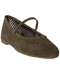 Lauren Ralph Women's Jayna Perforated Mary Jane Flats