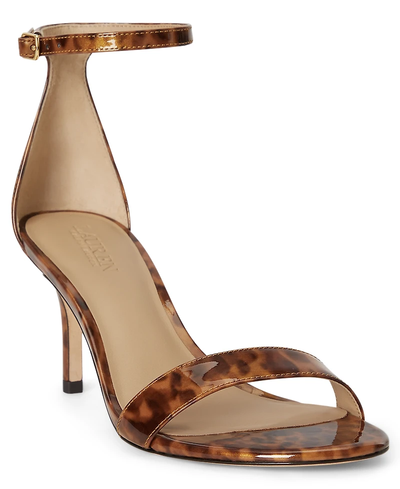 Lauren Ralph Women's Allie Ankle-Strap Mid-Heel Dress Sandals