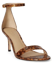 Lauren Ralph Women's Allie Ankle-Strap Mid-Heel Dress Sandals