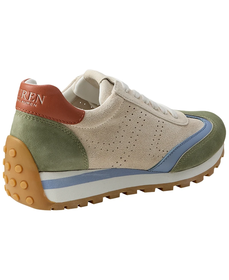 Lauren Ralph Women's Dani Perforated Round Toe Sneakers