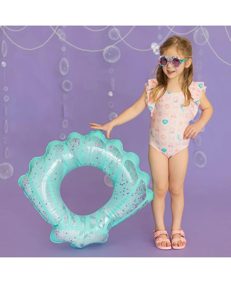Sweet Wink Toddler Girls Mermaid Trellis Bathing Suit