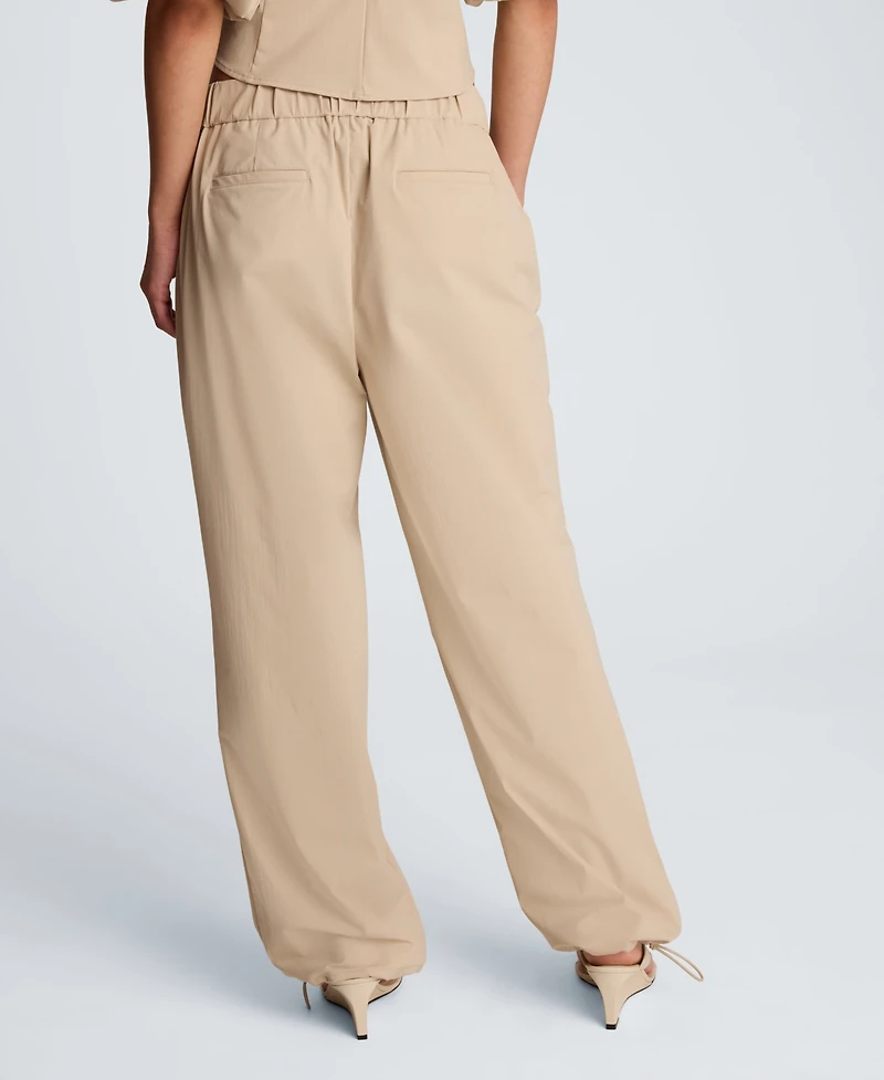 Kenneth Cole Women's Pull-On Wide-Leg Bungee Hem Pants