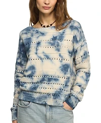 Lucky Brand Women's Beachy Tie-Dye Crewneck Sweater