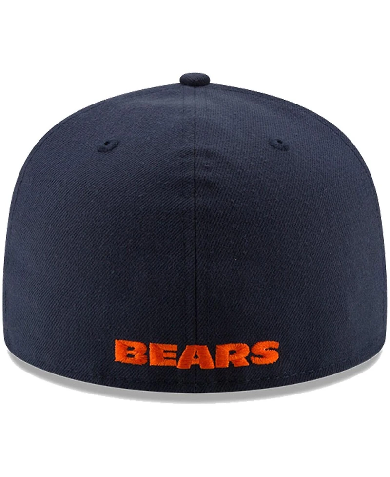 New Era Men's Navy Chicago Bears Team Basic 59FIFTY Fitted Hat