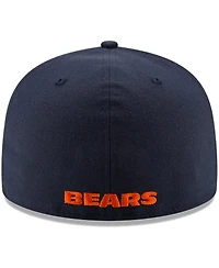 New Era Men's Navy Chicago Bears Team Basic 59FIFTY Fitted Hat