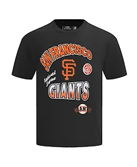Pro Standard Men's Black San Francisco Giants Turn It Up Dropped Shoulder T-Shirt