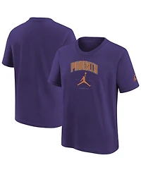 Jordan Big Boys and Girls Purple Phoenix Suns Essential Cities T-Shirt