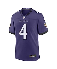 Nike Men's Zay Flowers Purple Baltimore Ravens Team Game Jersey