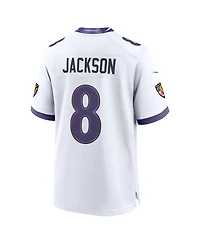 Nike Men's Lamar Jackson White Baltimore Ravens Game Jersey