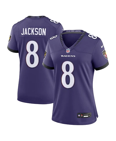 Nike Women's Lamar Jackson Purple Baltimore Ravens Team Game Jersey
