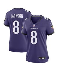 Nike Women's Lamar Jackson Purple Baltimore Ravens Team Game Jersey