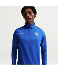Nike Men's Blue France National Team 2026 Strike Dri-fit Quarter-Zip Drill Top