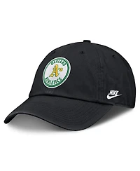 Nike Men's Black Oakland Athletics Cooperstown Collection Club Adjustable Hat
