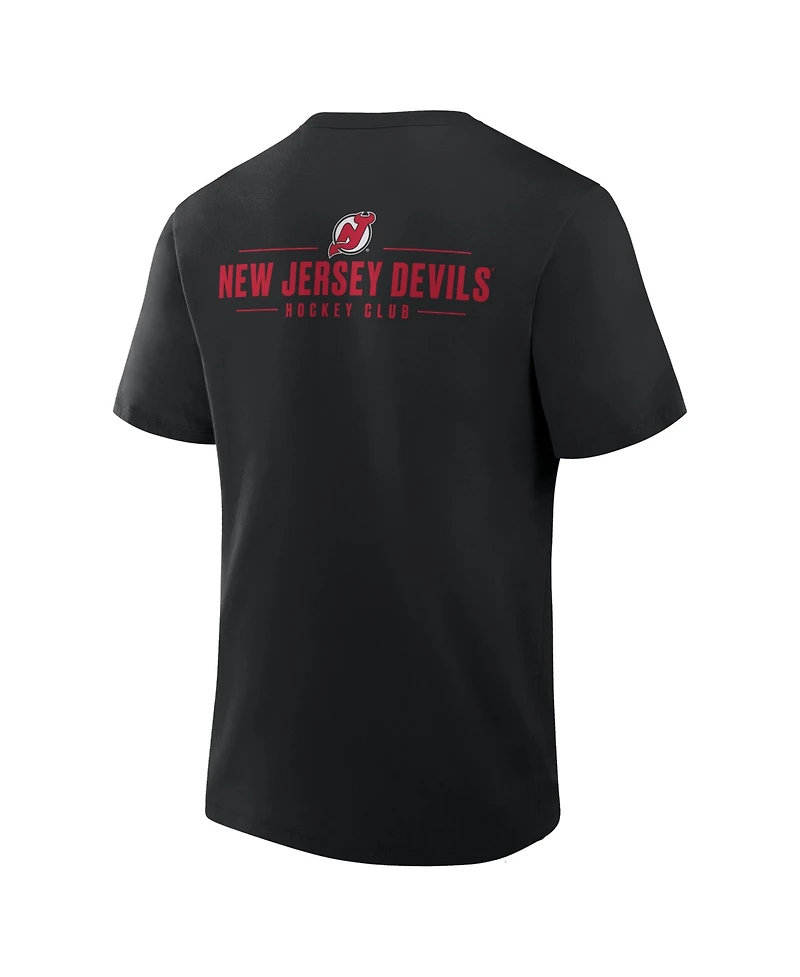 Fanatics Men's Black New Jersey Devils Crash The Net Legacy T-Shirt