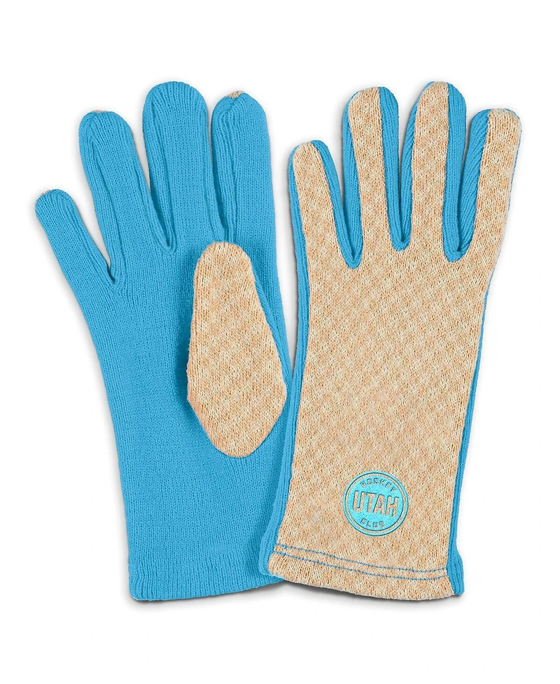 Wear by Erin Andrews Women's Utah Mammoth Tonal Microcheck Scarf Glove Set
