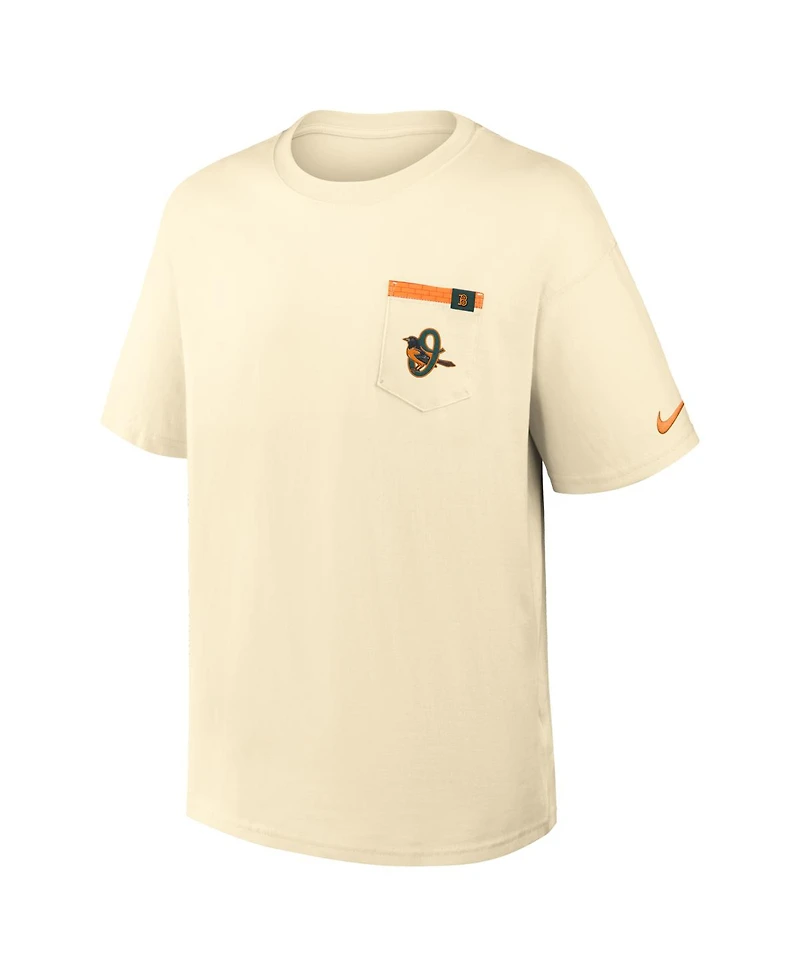 Nike Men's Cream Baltimore Orioles City Connect Max90 Pocket T-Shirt