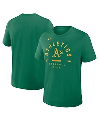 Nike Men's Kelly Green Athletics Authentic Collection Early Work Tri-Blend Dri-fit T-Shirt