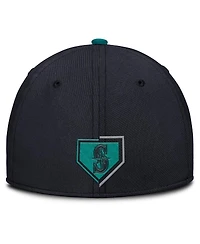 Nike Men's Navy Seattle Mariners Primetime Rise Dri-fit Flex Hat