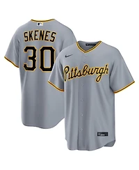 Nike Men's Paul Skenes Gray Pittsburgh Pirates Road Replica Jersey