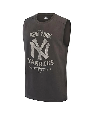 Fanatics Men's Charcoal New York Yankees Muscle Tank Top
