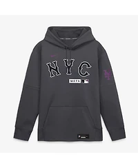 Nike Men's Anthracite New York Mets Authentic Collection City Connect Therma-fit Hoodie