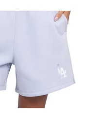 Starter Women's Light Blue Los Angeles Dodgers Pastel High Waisted Shorts