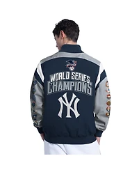 G-iii Sports by Carl Banks Men's Navy New York Yankees Strong Safety Commemorative Full-Snap Varsity Jacket