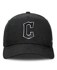 Nike Men's Black Cleveland Guardians Rise Dri-fit A-Frame Adjustable Hat