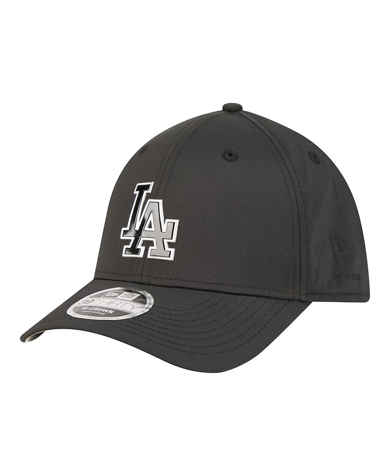 New Era Men's Black Los Angeles Dodgers Metallic 39THIRTY M-Crown Flex Hat