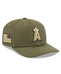 New Era Men's Olive Los Angeles Angels 2026 Armed Forces Day 9SEVENTY Adjustable Hat