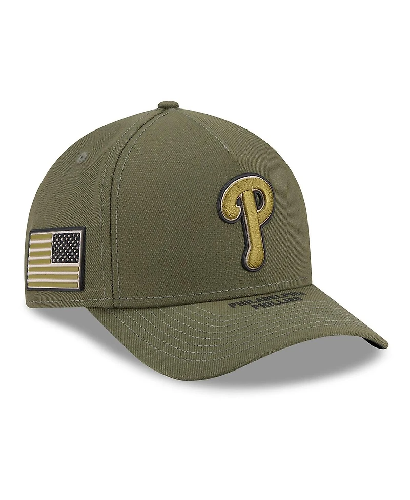 New Era Men's Olive Philadelphia Phillies 2026 Armed Forces Day 9FORTY Adjustable Hat