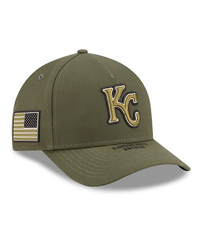 New Era Men's Olive Kansas City Royals 2026 Armed Forces Day 9FORTY Adjustable Hat