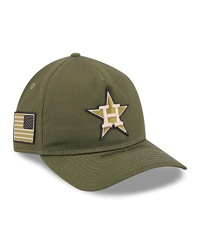 New Era Men's Olive Houston Astros 2026 Armed Forces Day 9TWENTY Adjustable Hat