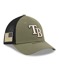 New Era Men's Olive Tampa Bay Rays 2026 Armed Forces Day 39THIRTY M-Crown Flex Hat