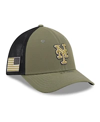New Era Men's Olive New York Mets 2026 Armed Forces Day 39THIRTY M-Crown Flex Hat