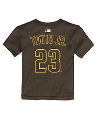 Nike Toddler Fernando Tatis Jr. Brown San Diego Padres Name Number T-Shirt