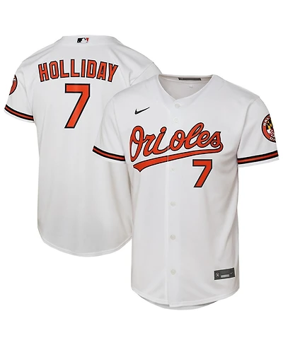 Nike Big Boys and Girls Jackson Holliday White Baltimore Orioles Home Stadium Player Jersey