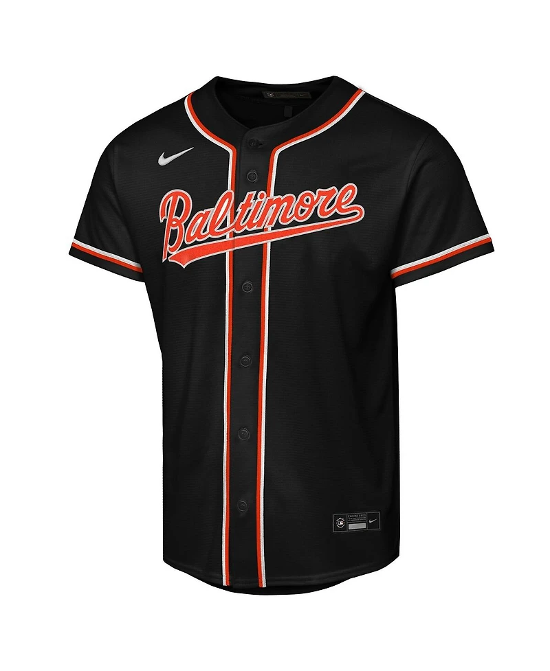Nike Big Boys and Girls Jackson Holliday Black Baltimore Orioles Fashion Replica Player Jersey