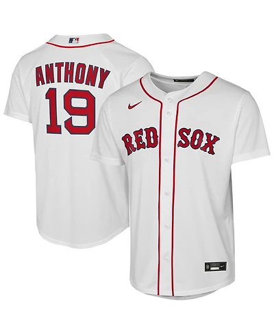 Nike Big Boys and Girls Roman Anthony White Boston Red Sox Home Replica Jersey