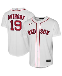 Nike Big Boys and Girls Roman Anthony White Boston Red Sox Home Replica Jersey