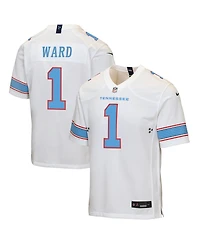 Nike Big Boys and Girls Cameron Ward White Tennessee Titans Game Jersey