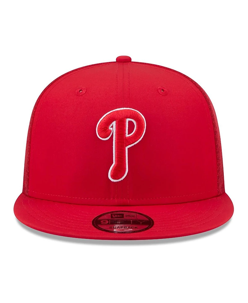 New Era Men's Red Philadelphia Phillies 2026 Batting Practice 9FIFTY Snapback Hat